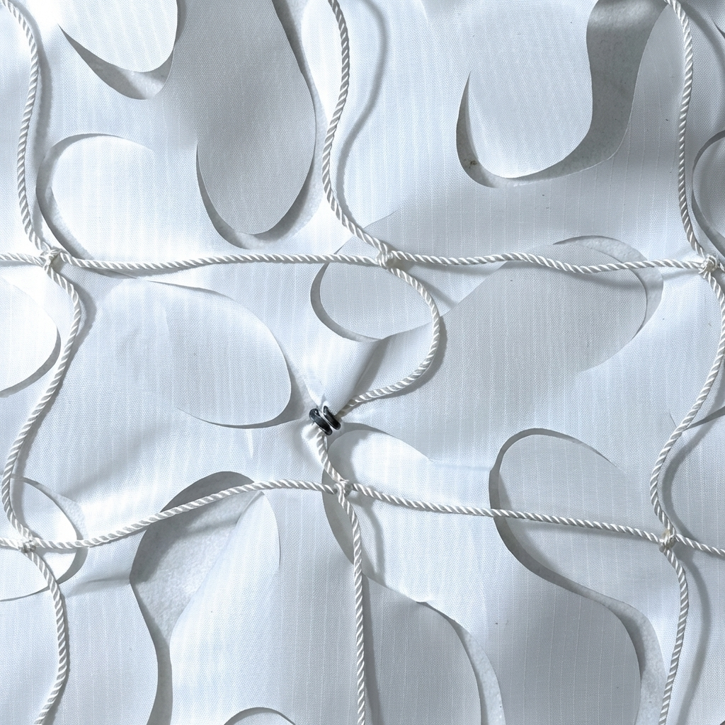 Filet de camouflage renforcé blanc