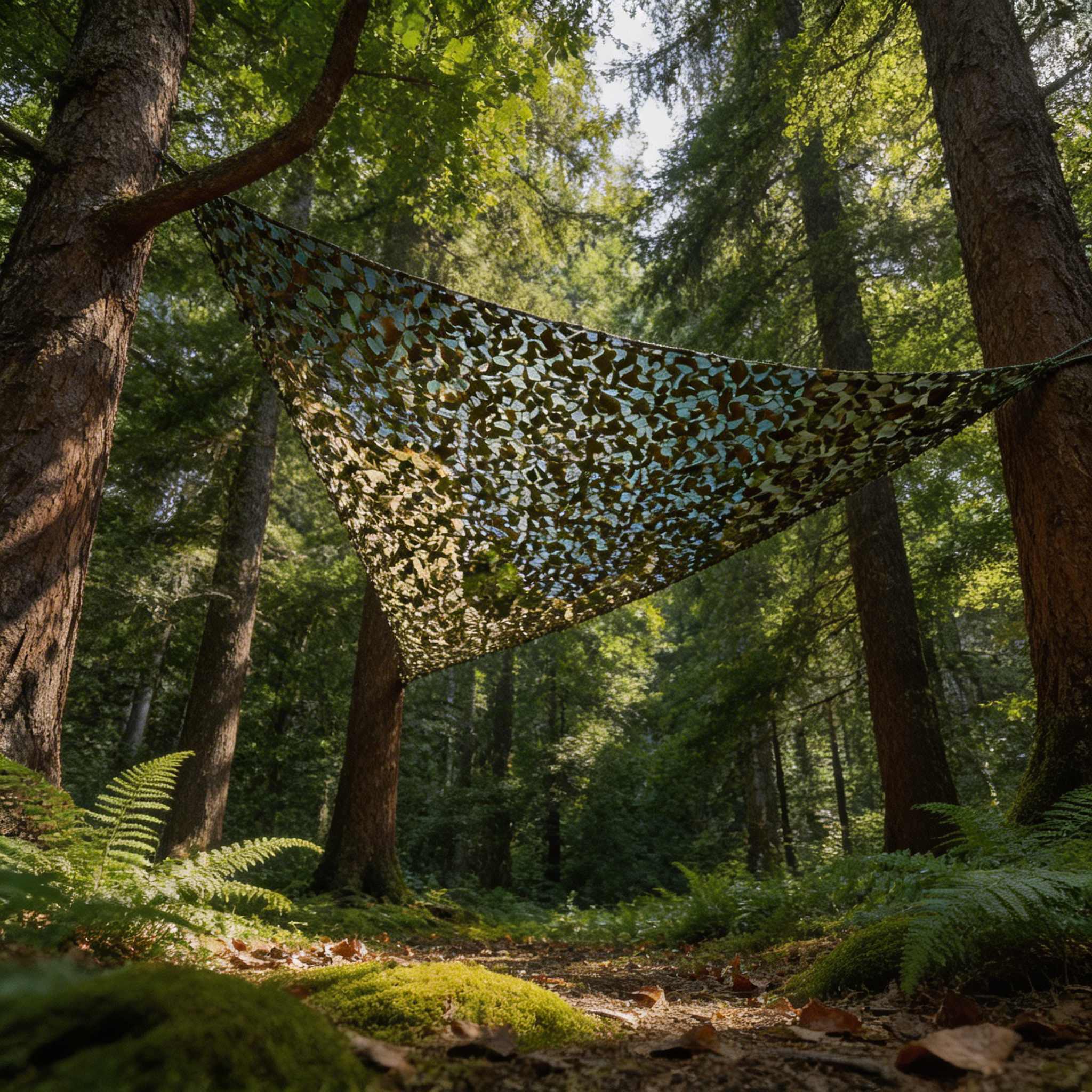 Filet de camouflage triangulaire militaire
